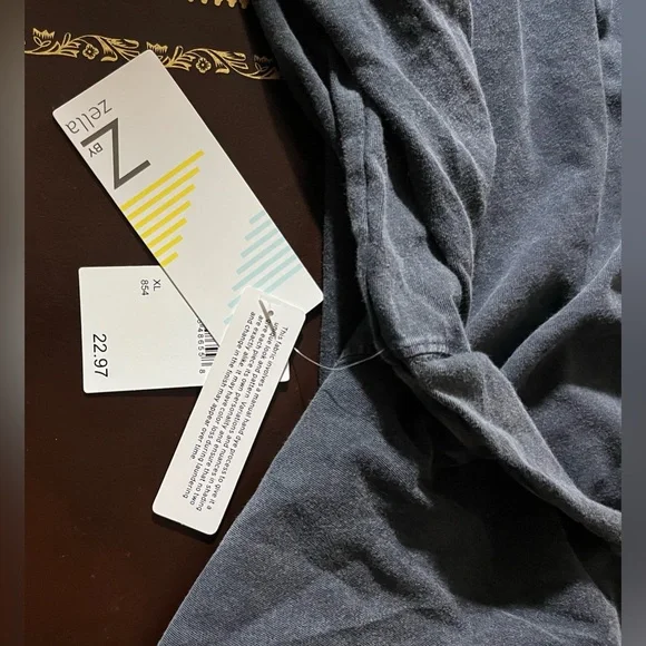 Zella Slate Gray Long Sleeve Top - Picture 3 of 3